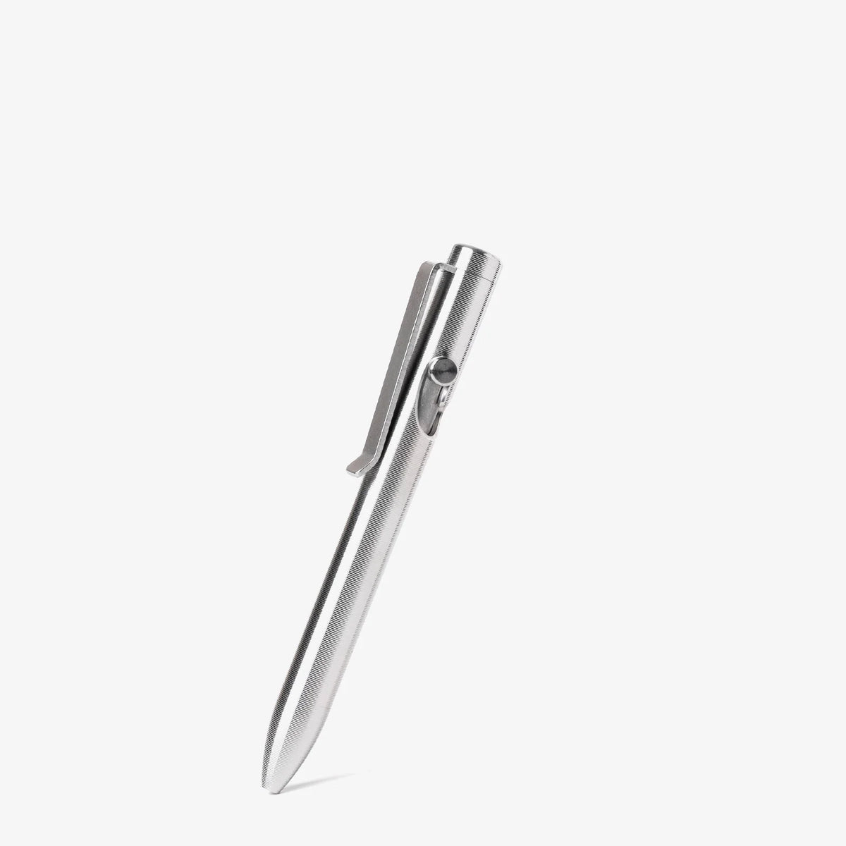 Tactile Turn Bolt Action Pen, Machined Titanium, Mini 4.4" - Made in USA (TT-BA-MINI-TI)