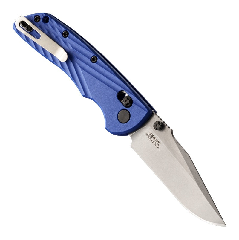 Hogue Deka, 3.25" Clip Point MagnaCut in Blue Polymer