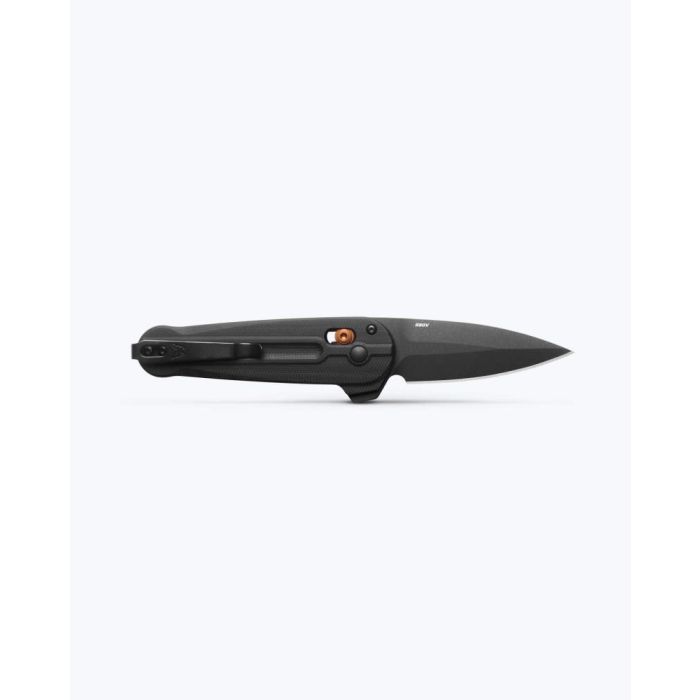 Benchmade Lowden™ Knife – Black G10 Handle, Black S90V Spear-Point Blade, Burnt Copper Accents, AXIS Lock Flipper – Made in USA (491BK-02)