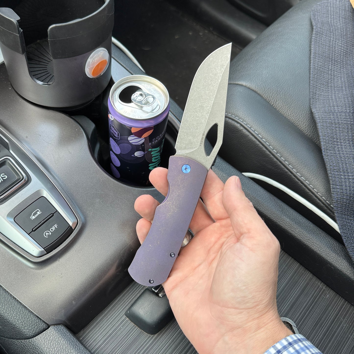 Dixon Folding Knife – Titanium Frame Lock, 3.75″ MagnaCut Blade, Made in USA
