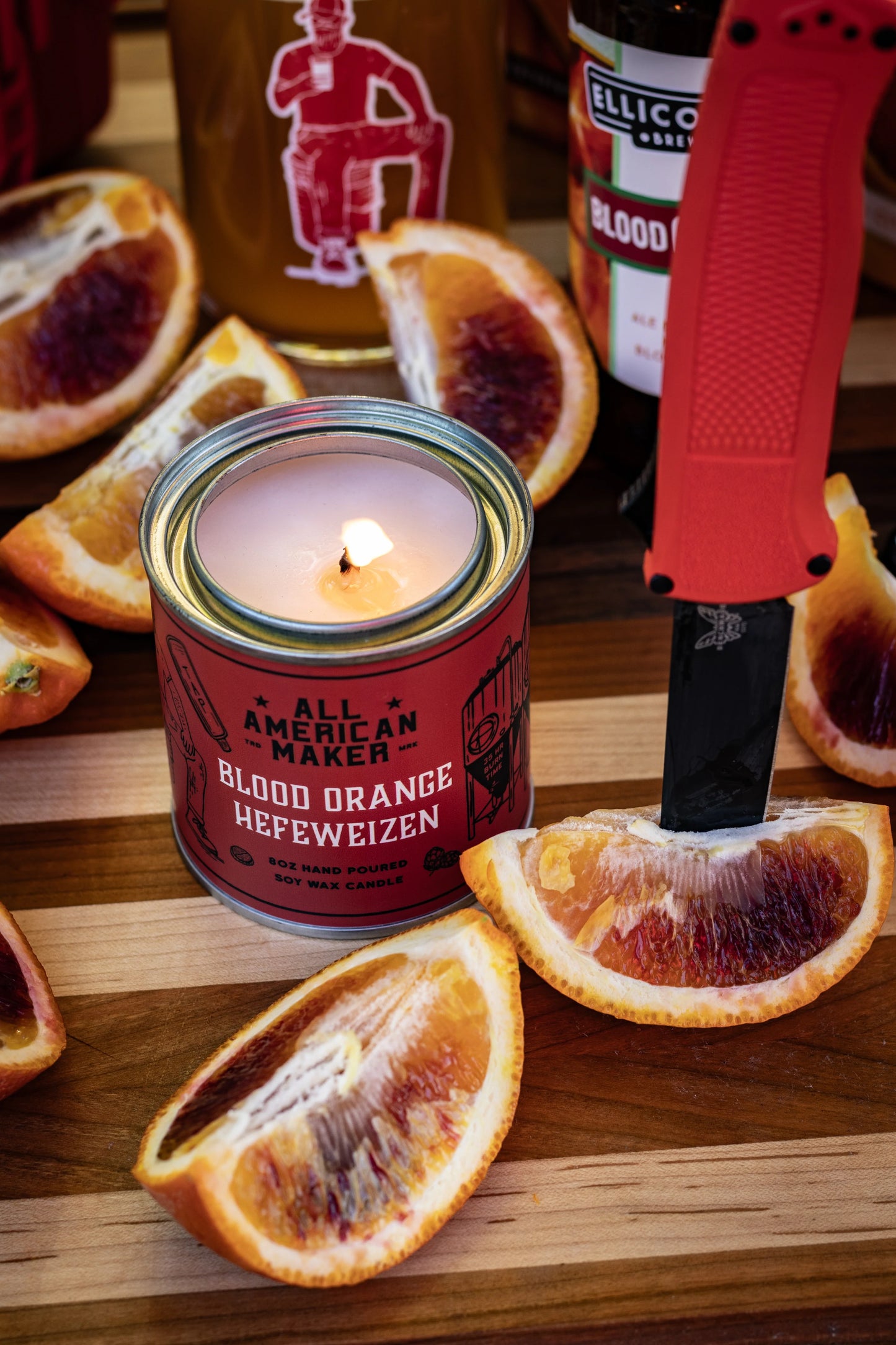 All American Maker Blood Orange Hefeweizen Candle
