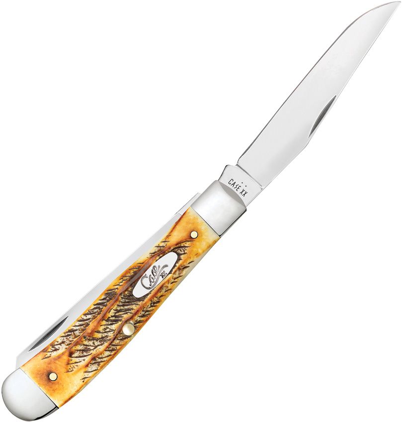 Trapper Pocket Knife – 6.5 Bonestag Handle, Clip and Spey Blades (CA65345)