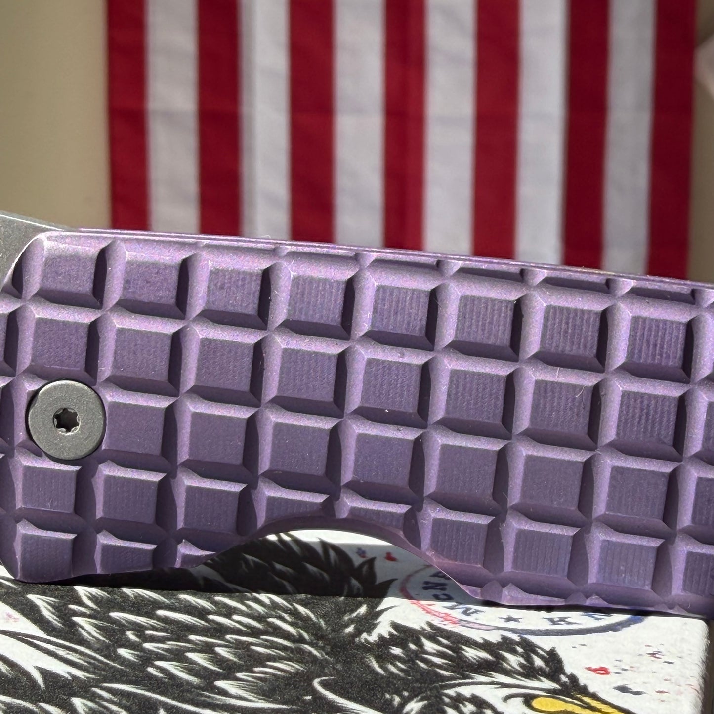 Frag Dixon Folding Knife – Titanium Frame Lock, 3.75″ MagnaCut Blade, Made in USA