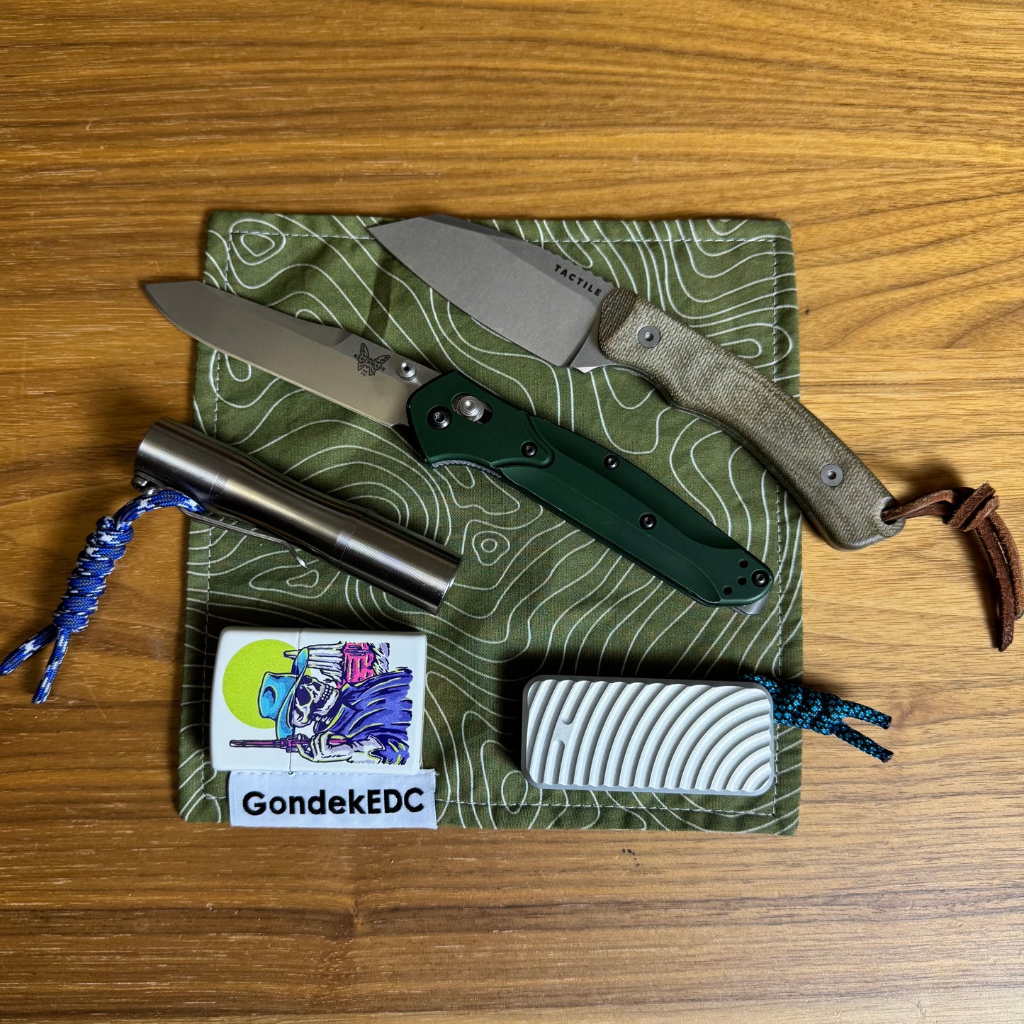 Green Topo Hamilton Hank - 7x7 Cotton & Microfiber Handkerchief - Made in USA