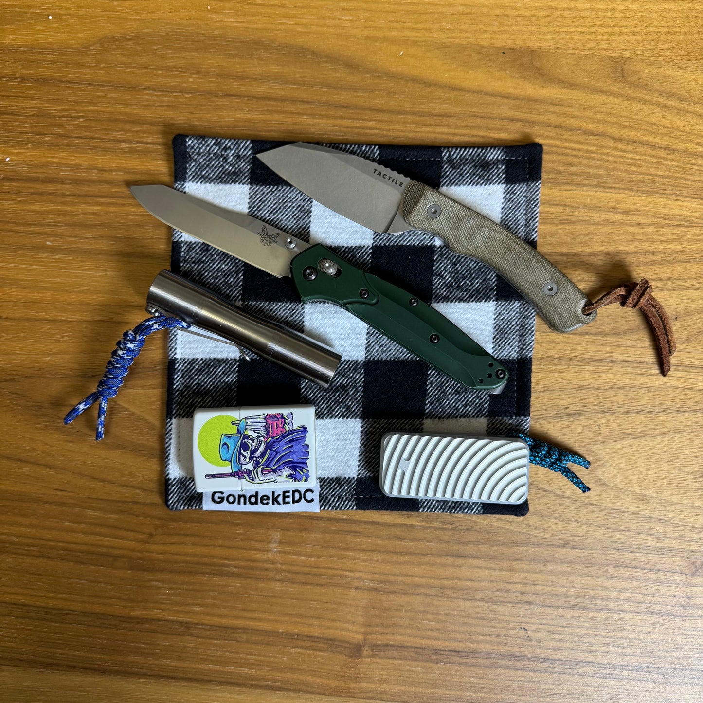 BW Plaid Hamilton Hank - 7x7 Cotton & Microfiber Handkerchief - Made in USA