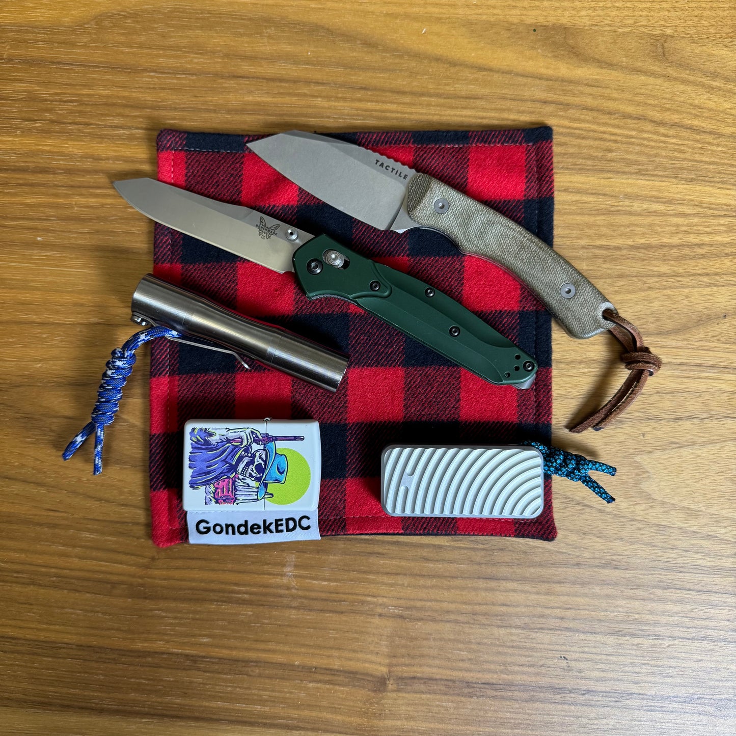 Red Plaid Hamilton Hank - 7x7 Cotton & Microfiber Handkerchief - Made in USA