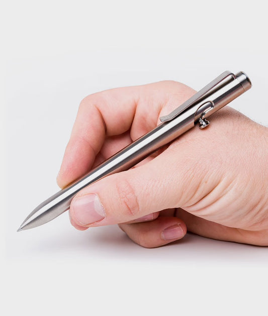 Bolt Action Pen – Standard Size in Titanium