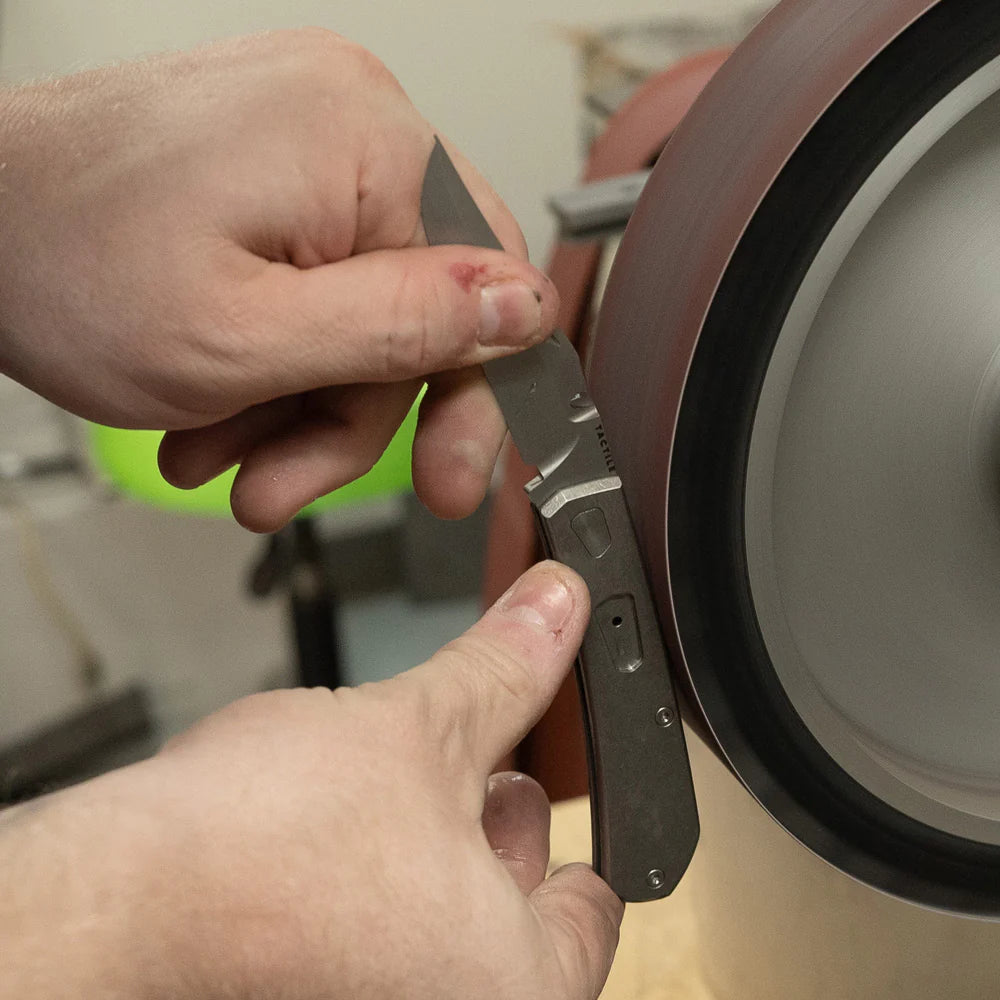 The Ranger – MagnaCut Blade, Titanium Handles, Vintage Micarta Shield – Made in USA