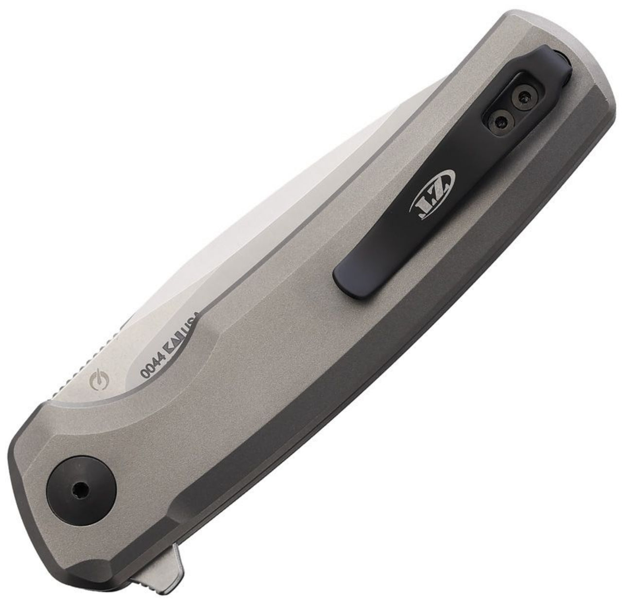 0044 Button Lock Knife Titanium (3.25" Satin) ZT