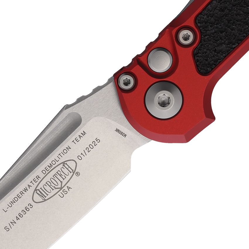 LUDT Gen III T/E Automatic Knife Red (3.5" SW)
