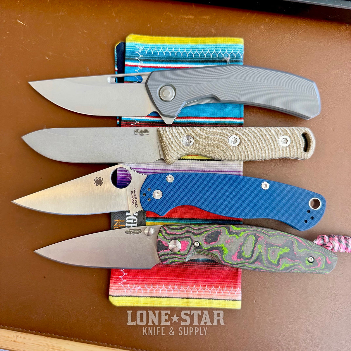 Hellbender Mudpup 4, 3.75" CPM-MagnaCut Drop Point, Black Cerakote, Black G10, Kydex Sheath, Made in USA (HB-MUDPUP4-BLK-BLK-KY)