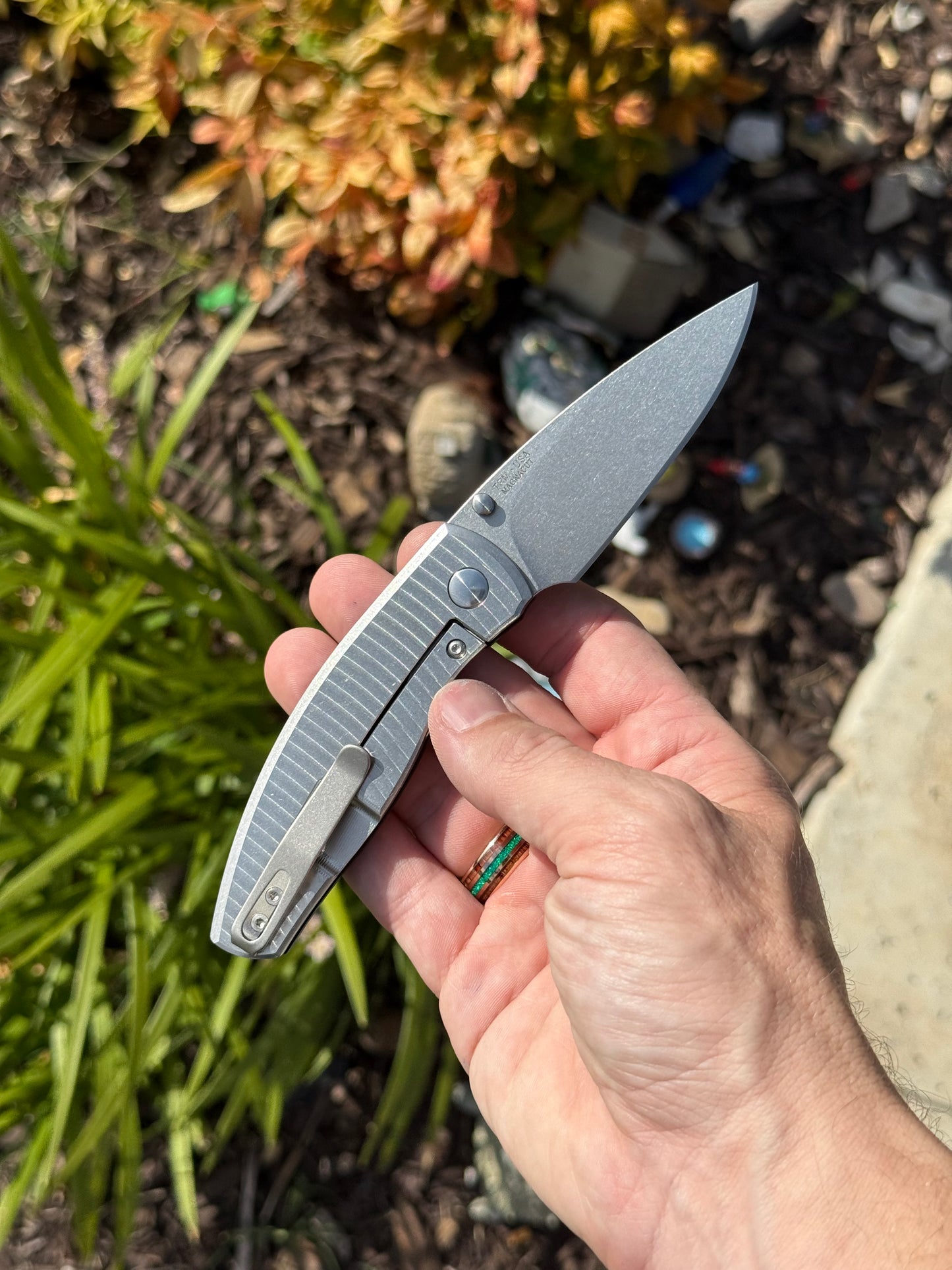 TRM Neutron 2 Framelock – Jet Black Coarse‑Textured G10, MagnaCut Blade – Made in USA