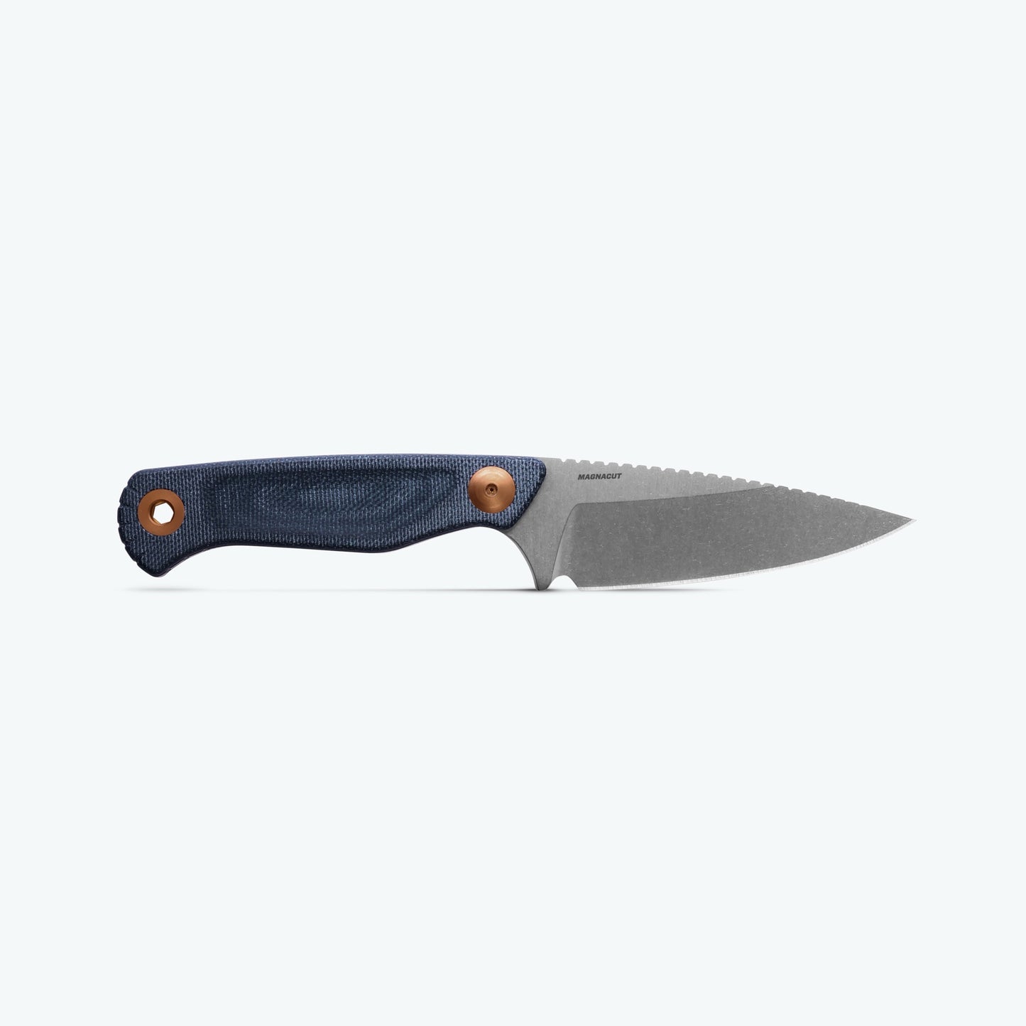 Benchmade Dacian Fixed Blade Knife – Blue Denim Micarta Handle, CPM MagnaCut Blade, Made in USA (203-04)