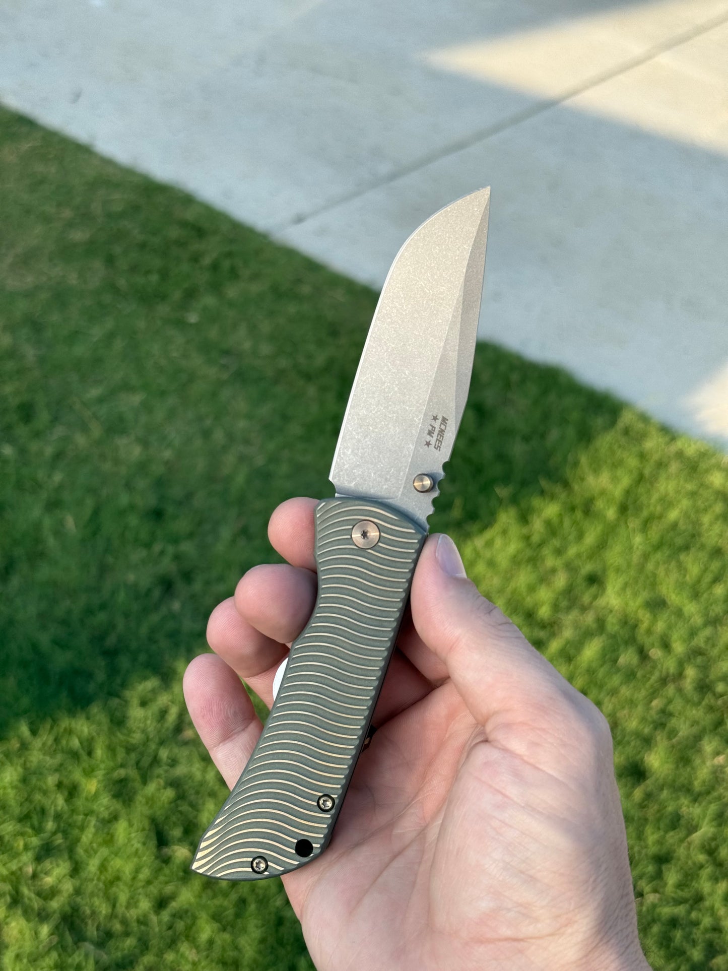 PM MAC2 3.5 - Drop Point Swerve Grn/Brz
