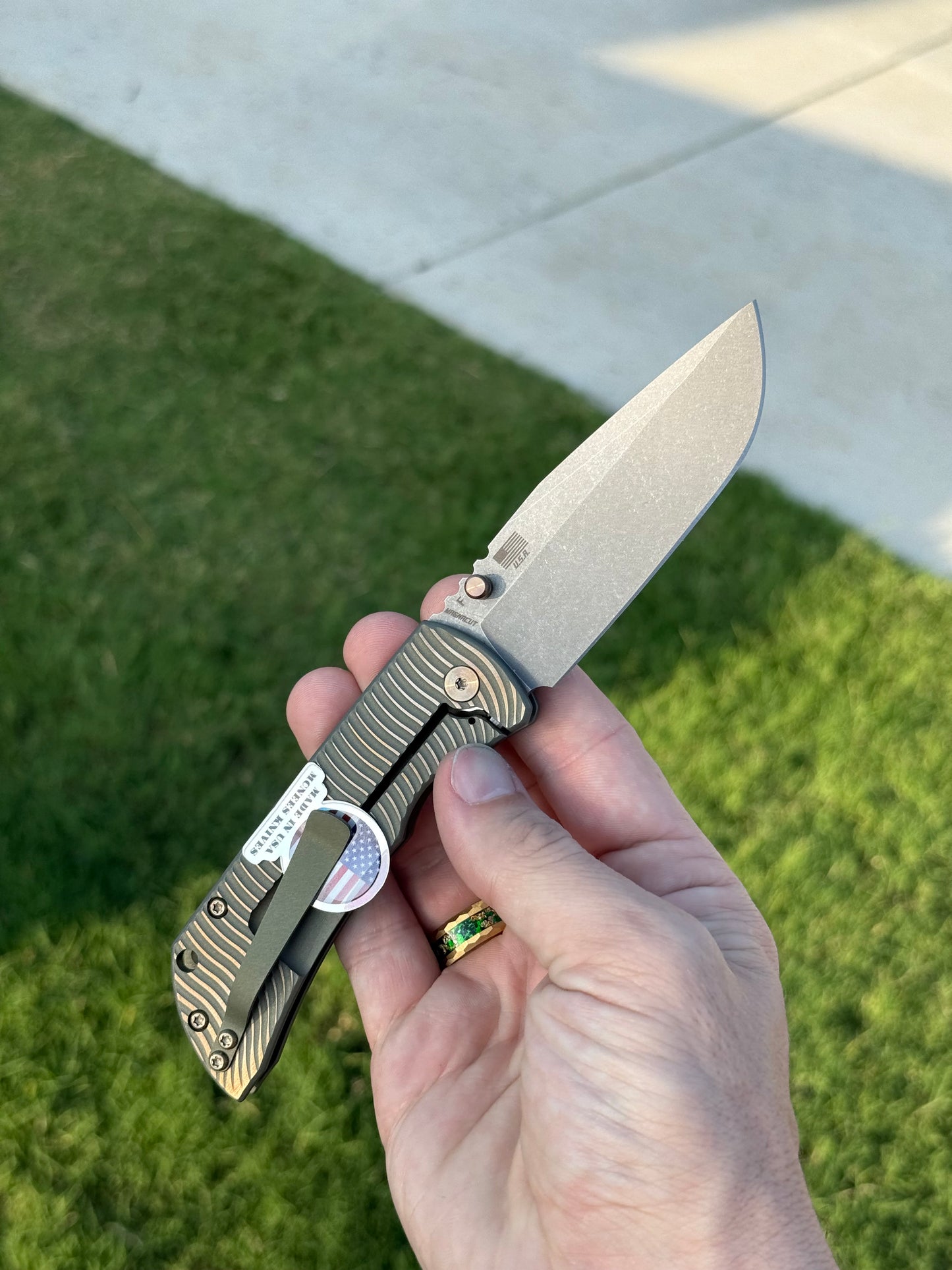 PM MAC2 3.5 - Drop Point Swerve Grn/Brz