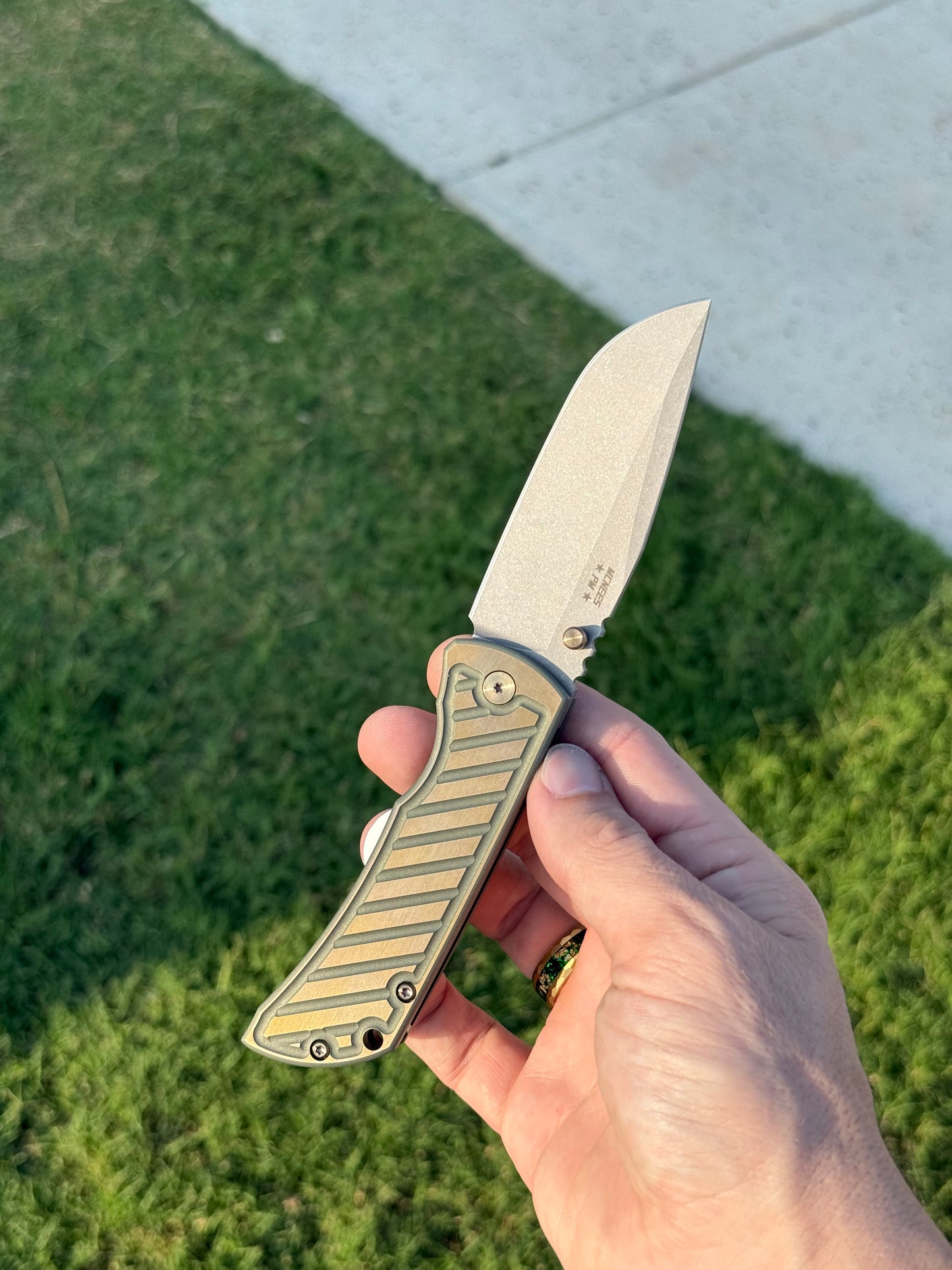 PM MAC2 3.5 - Drop Point Fastback Grn/Brz