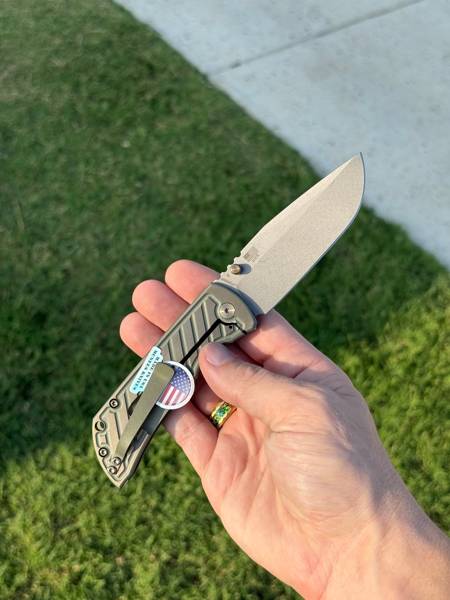 PM MAC2 3.5 - Drop Point Fastback Grn/Brz