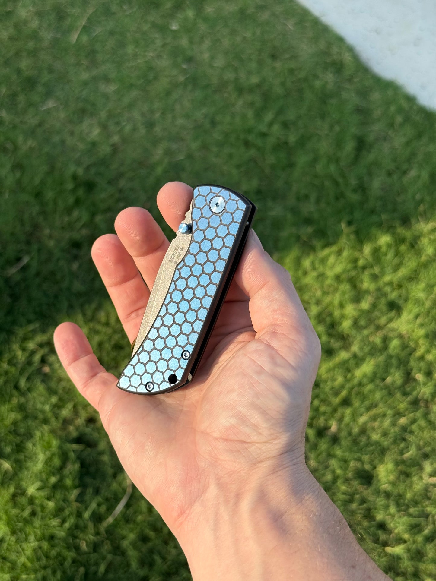 PM MAC2 3.5 - Drop Point Honeycomb Blk/Blu