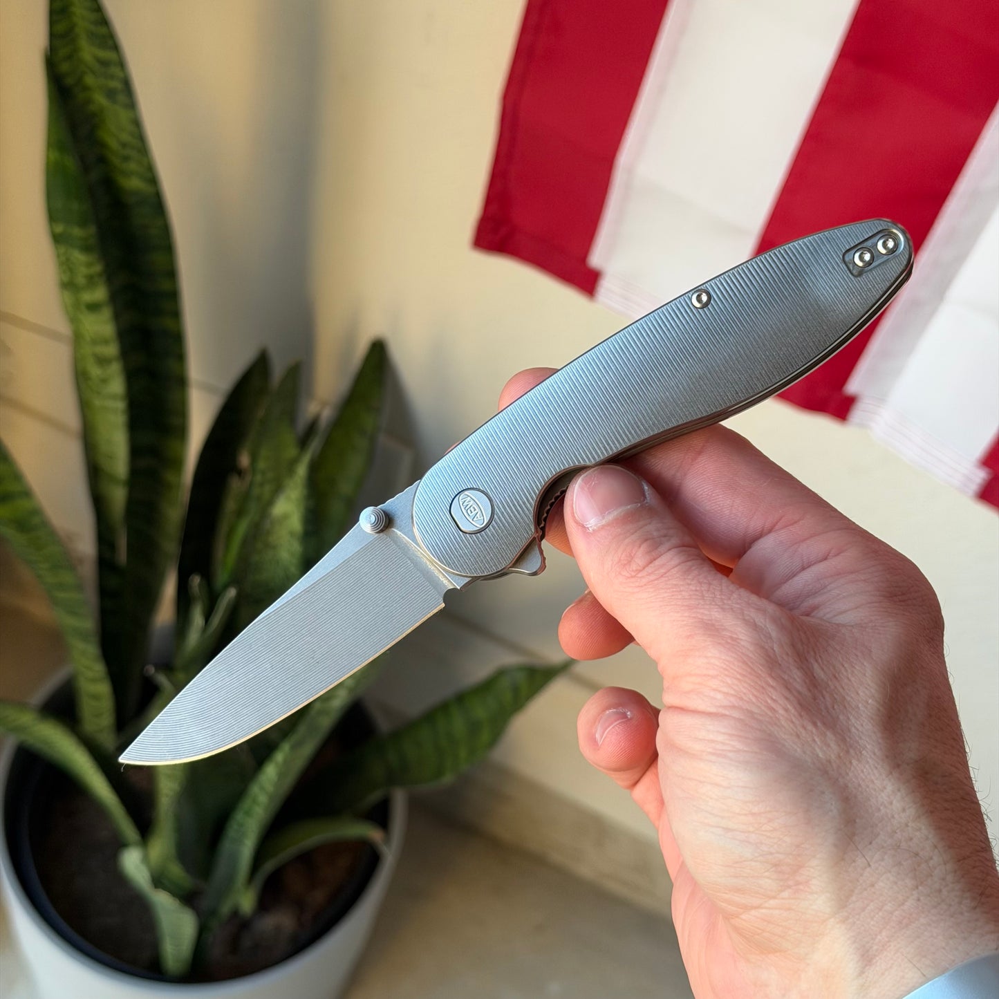 ABW Model 1 Knife – 3.25” MagnaCut Blade, Titanium Handle, Liner Lock – Made in USA