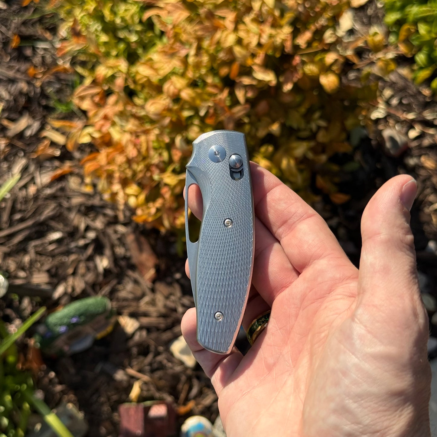 TRM Ti Bulldog Knife – 2.9″ Blade, Titanium Frame, River‑LOK – Made in USA (Bulldog Rev. B)
