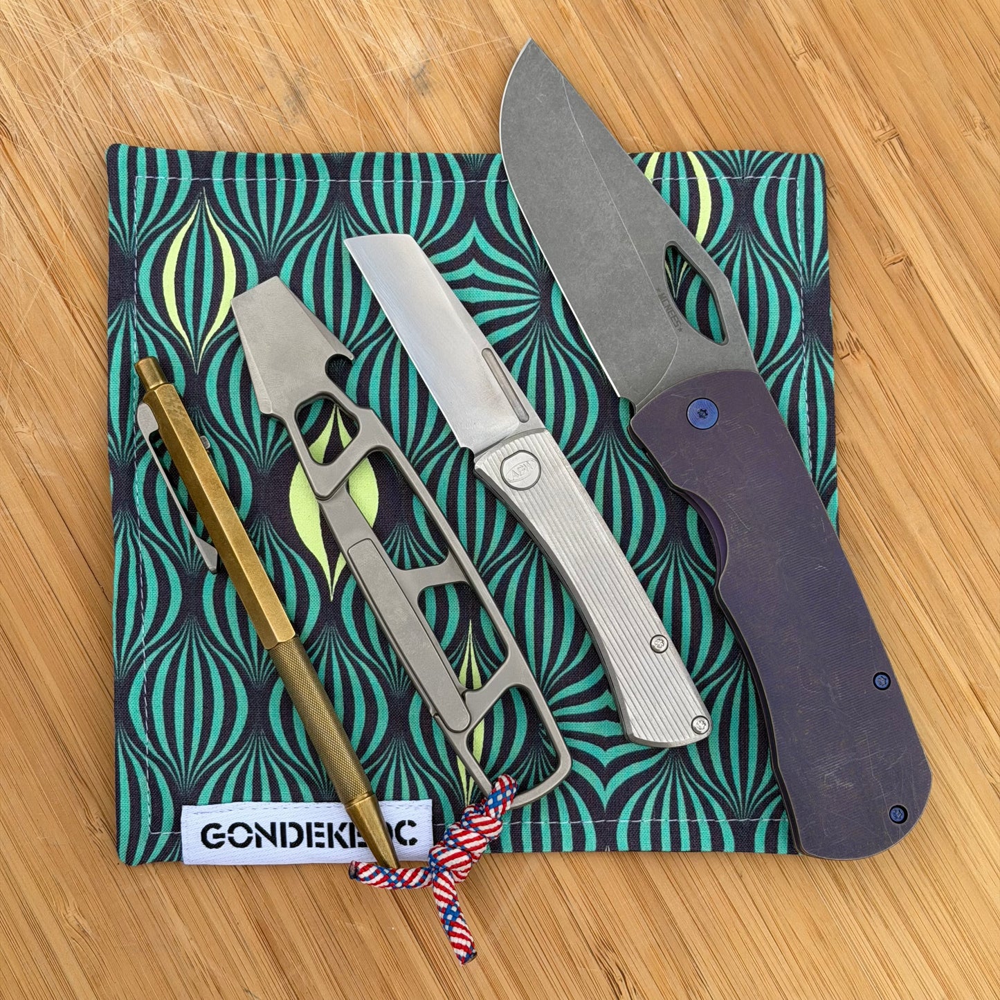 GondekEDC Mindbender Hamilton Hank 7x7 – Cotton & Microfiber Handkerchief – Made in USA