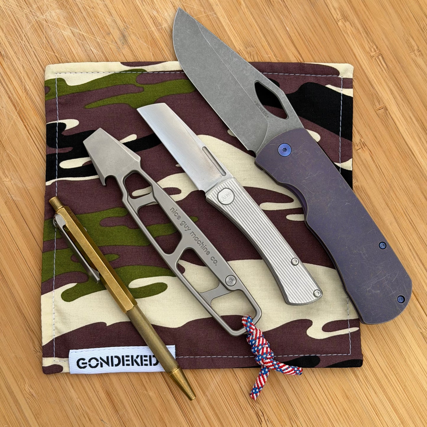 GondekEDC Green Camo Days Hamilton Hank 7x7 – Cotton & Microfiber Handkerchief – Made in USA