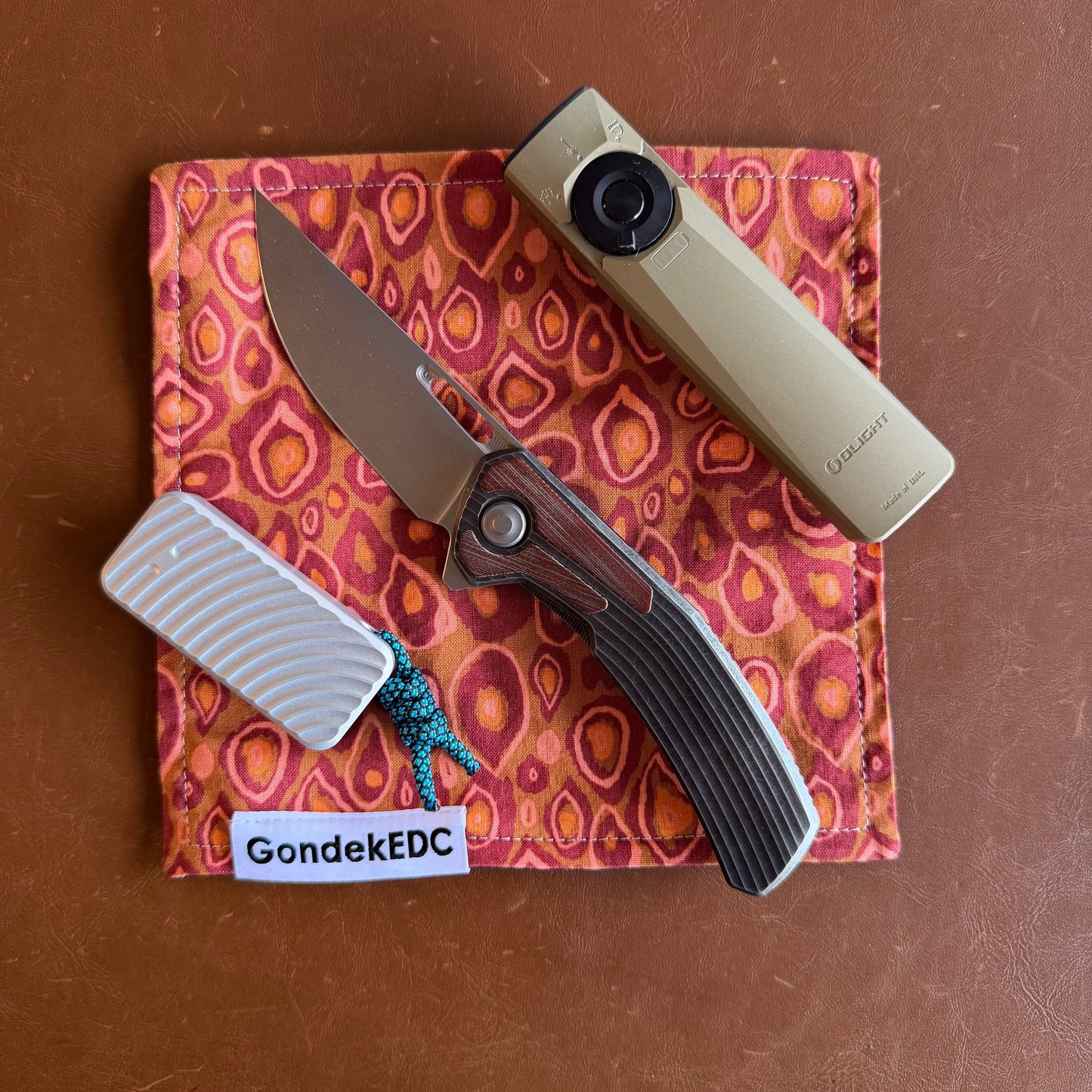 Copper Hamilton Hank - 7x7 Cotton & Microfiber Handkerchief - Made in USA