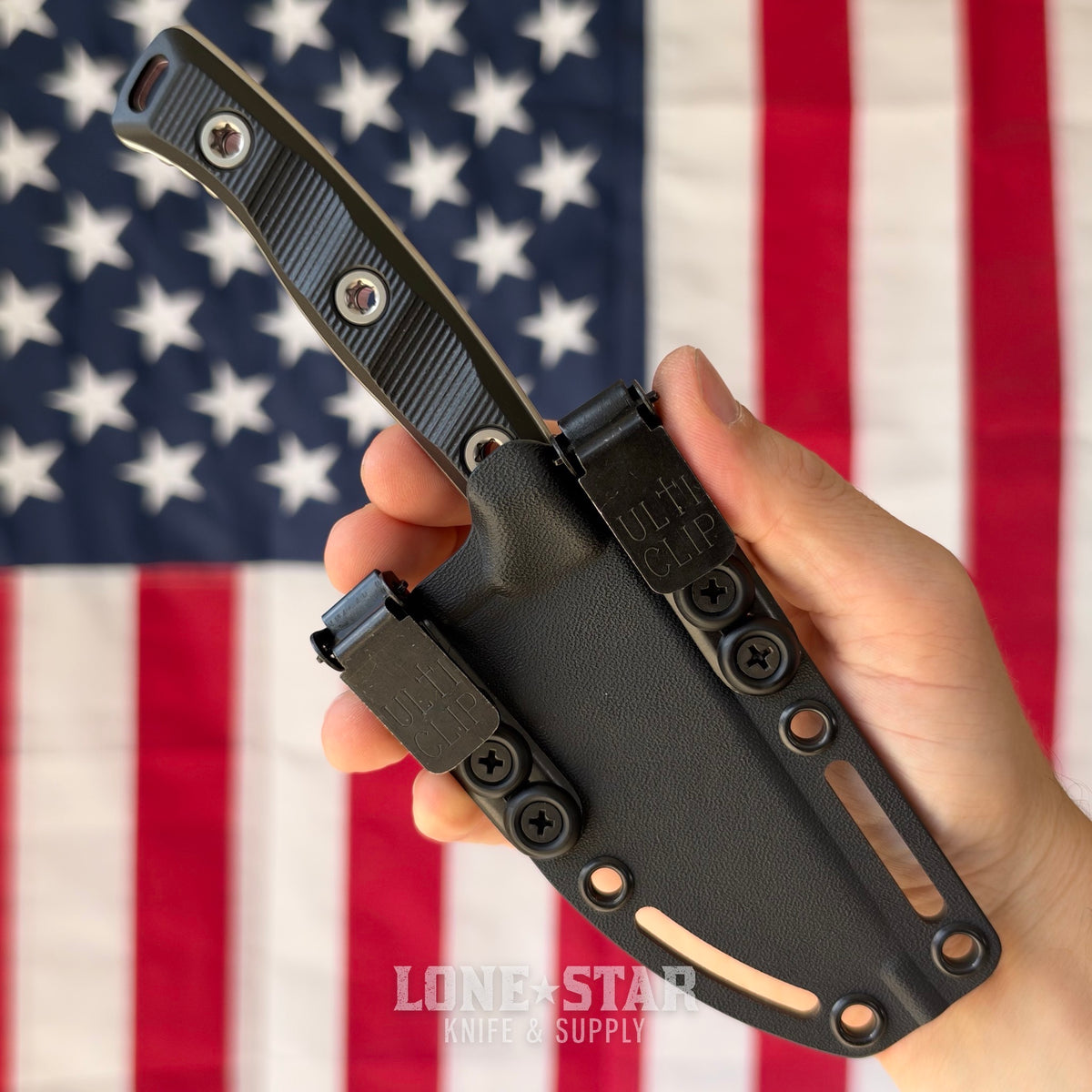 Microtech Akris Fixed Blade, Black G10 with Black Kydex Sheath, 3.7" M390MK Stonewash, Blade Show West 2026, Made in USA (95-10BK-5)