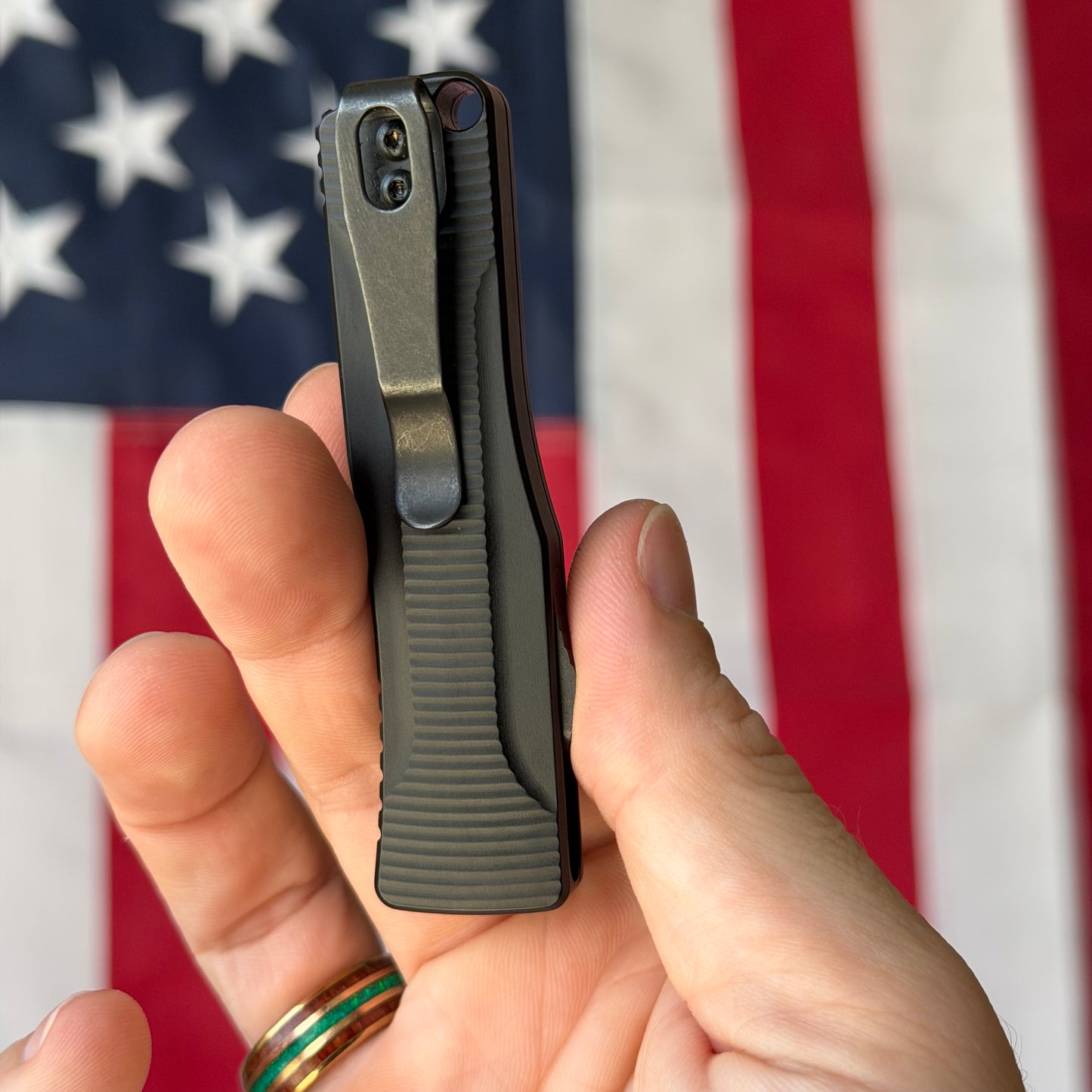 The Back Door: Like New – Benchmade OM 4850BK Micro OTF, S30V Black DLC, Black Aluminum – Action Needs LifeSharp – Made in USA