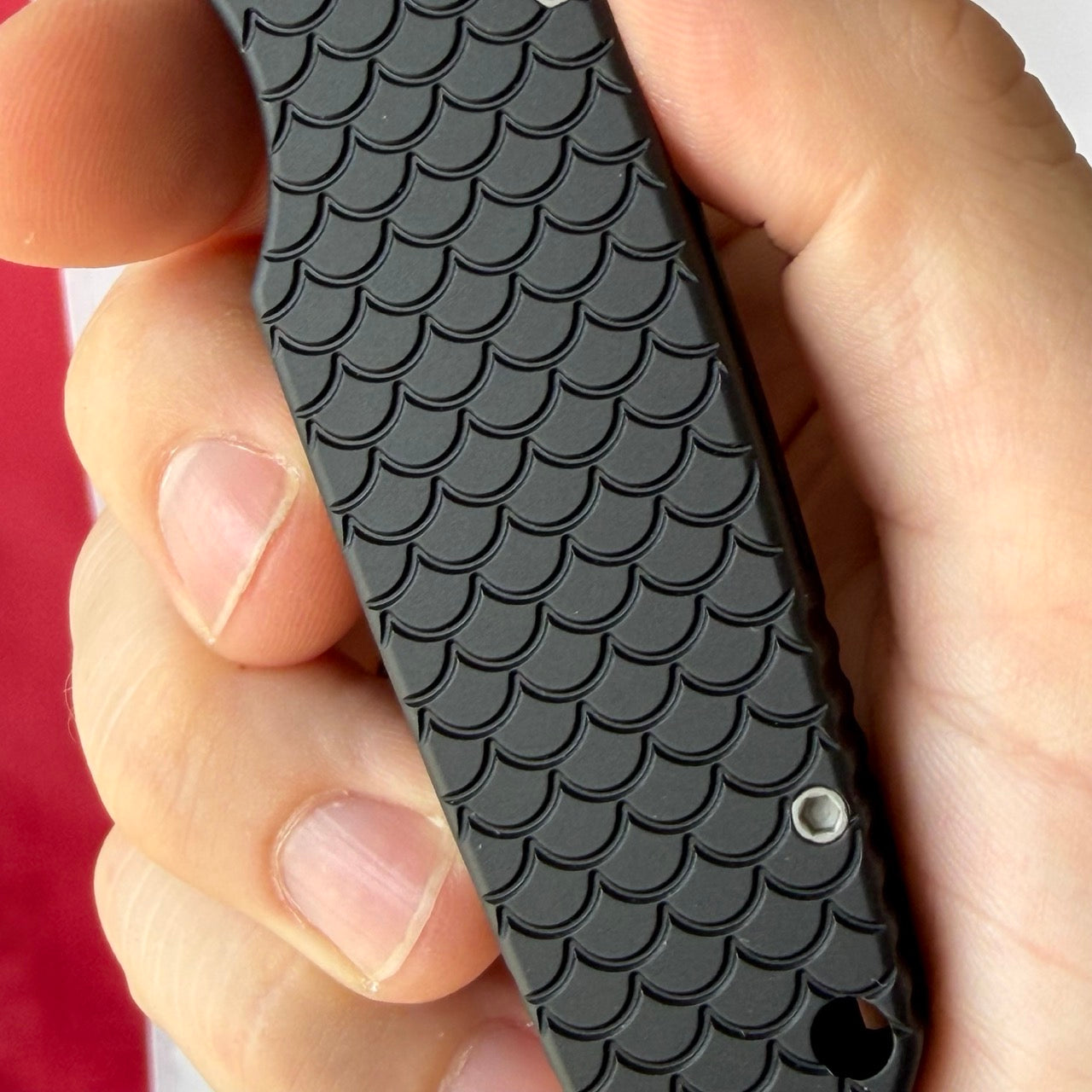 Pro-Tech TR-3 Tactical Response 3 Auto 3.5" – Black Fish Scale Handle, 154CM Stonewash Clip Point – Made in USA (TR-3 X1 SW)