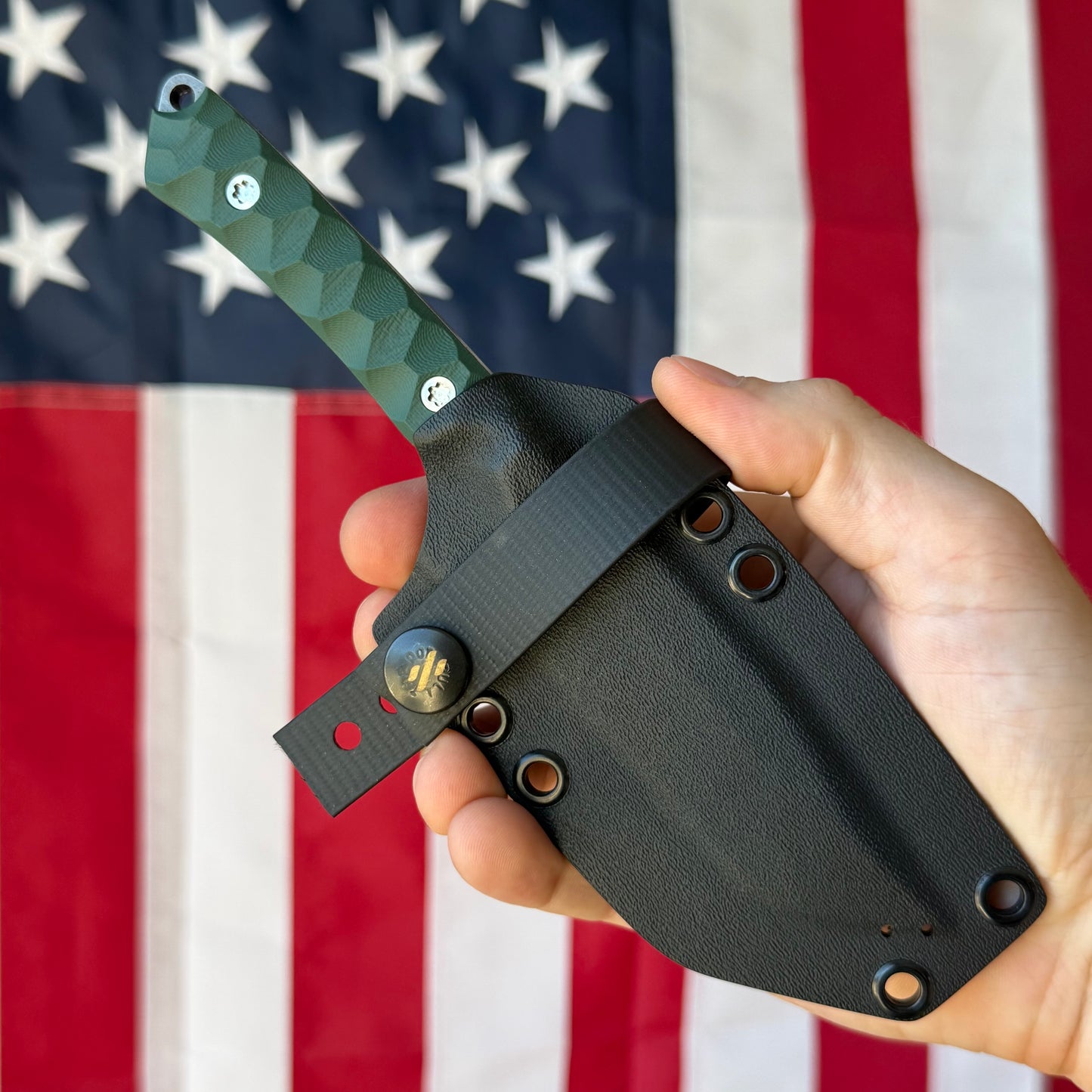 Sojourner Ranger 3.25" Fixed Blade – Forest Green G10, Top Swedge, CPM MagnaCut Stonewashed – Made in USA