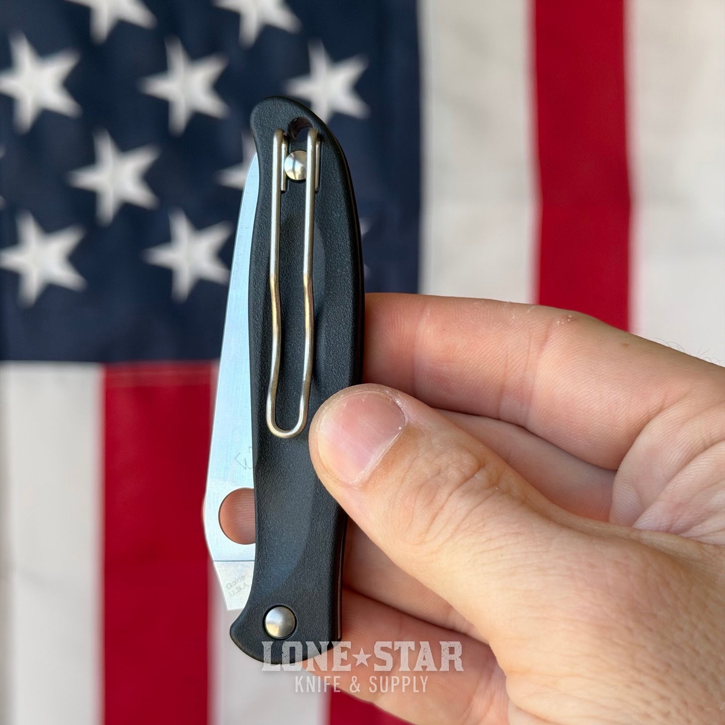 Spyderco Charisma Folding Knife - 3" CTS BD1N, Black FRN Lockback - Made in USA (SC259PBK)