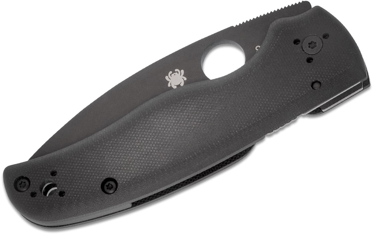 Shaman Folding Knife 3.58" S30V Black Plain Blade, Matte Black G10 Handles, Compression Lock