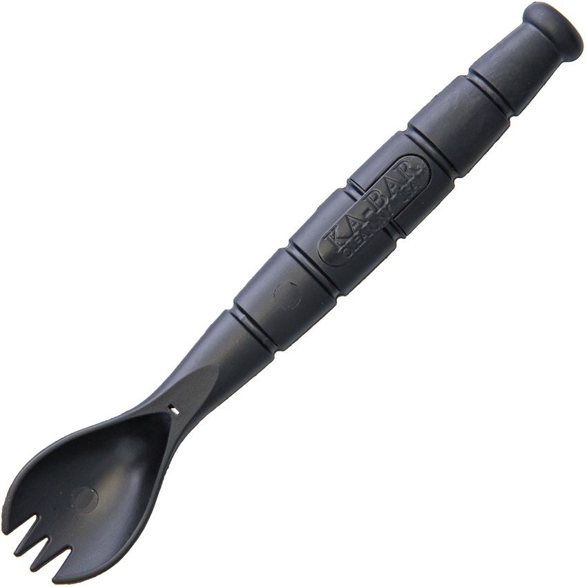 KA-BAR Tactical Spork – Black Grilamid with Hidden 2.5″ Serrated Knife – Made in USA (KA9909)