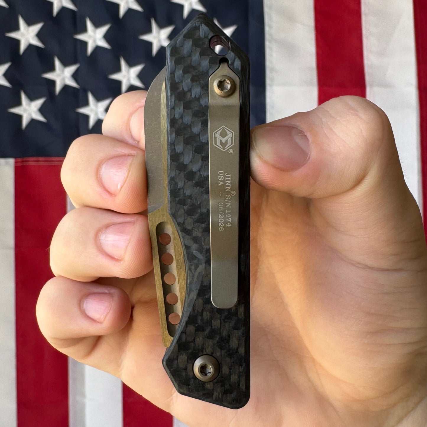 Heretic Jinn Auto - Bronze MagnaCut, Carbon Fiber Chassis - Made in USA (H113-7A-CF)