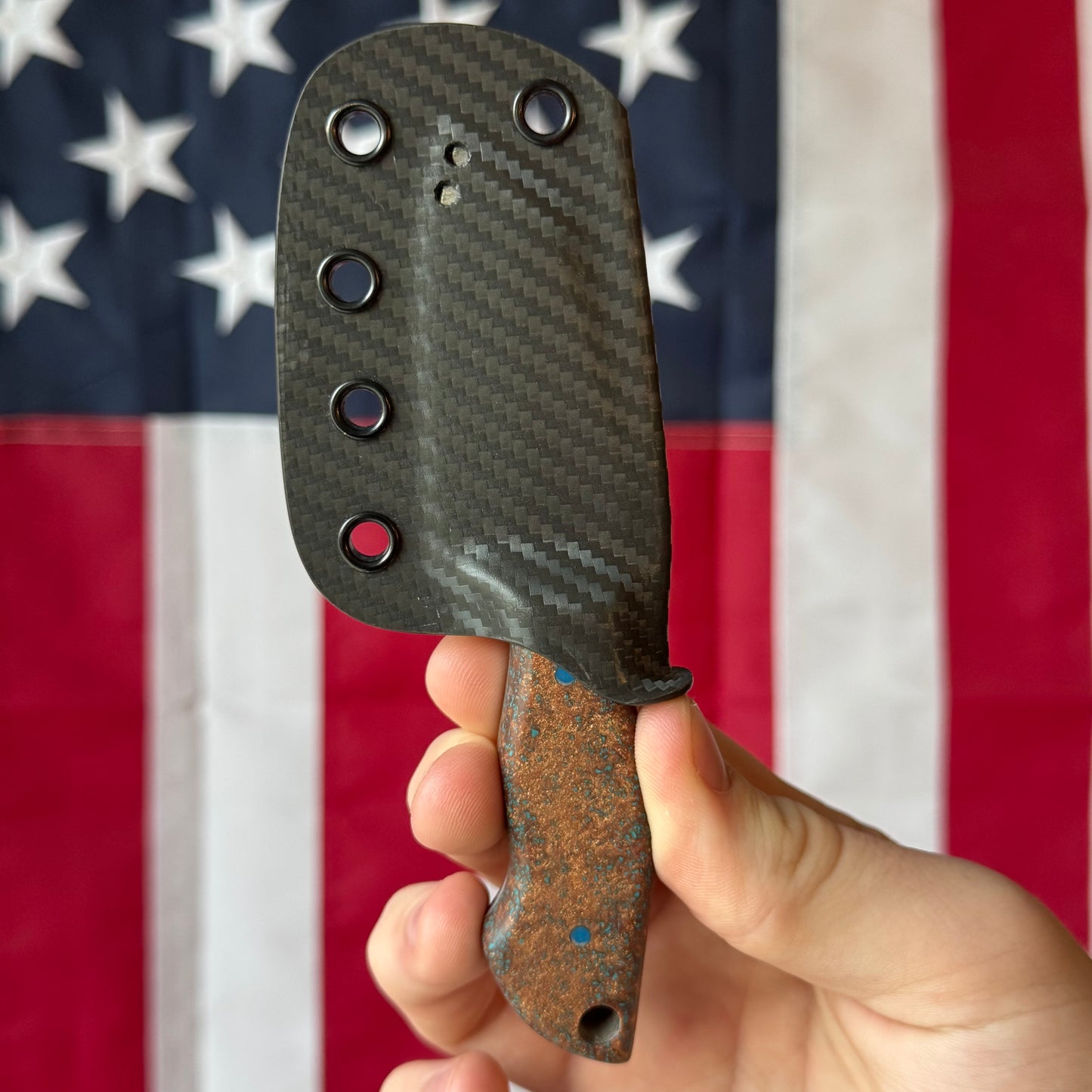 907 Knives ADAK - Handmade Alaskan Fixed Blade, AEB-L, GripX Handle - Made in USA (ADAK-2)