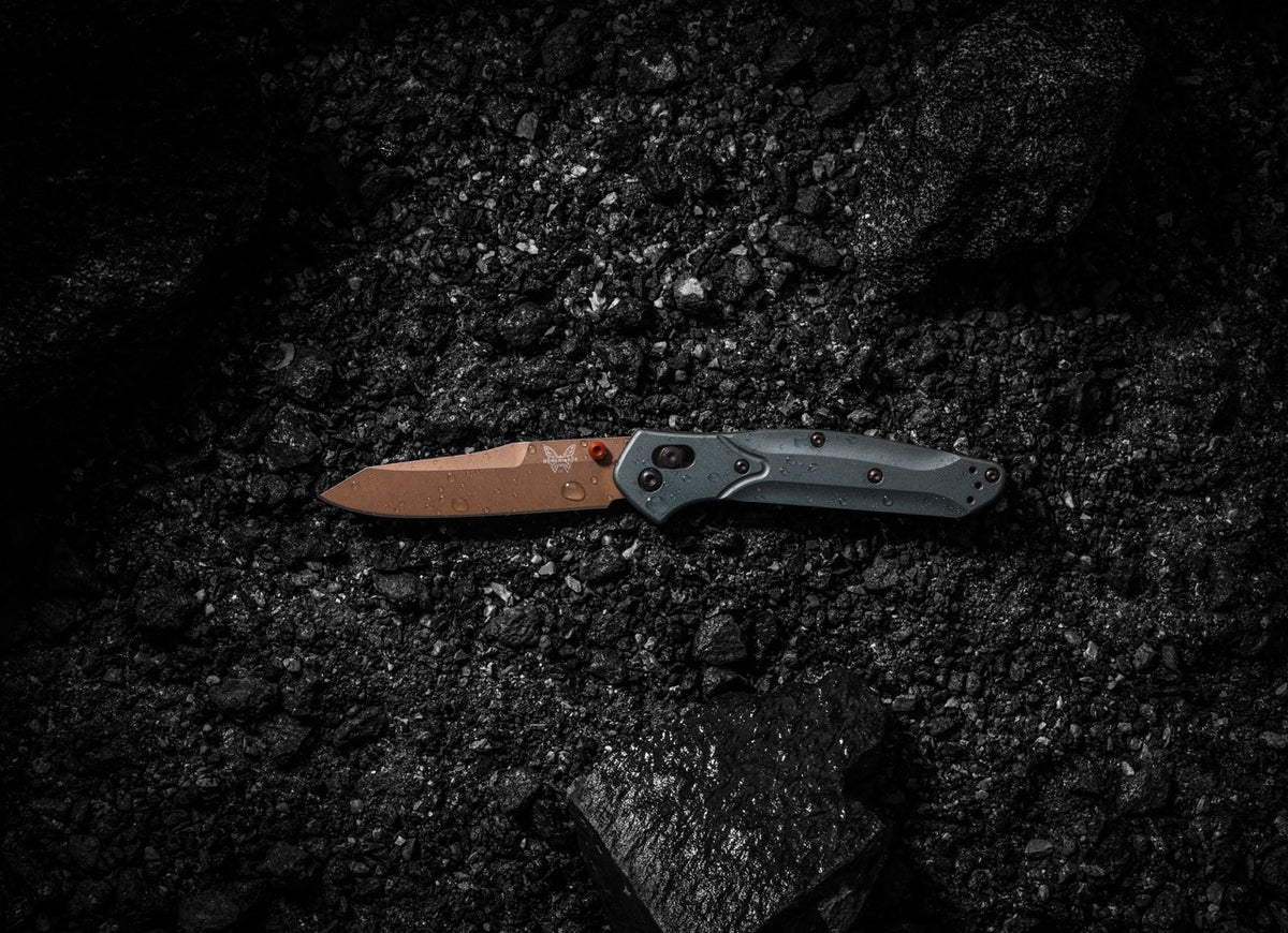 The Back Door: Benchmade Osborne - S90V Reverse Tanto, Taiga Green Aluminum - Made in USA (940FE-2601) (Trade In)