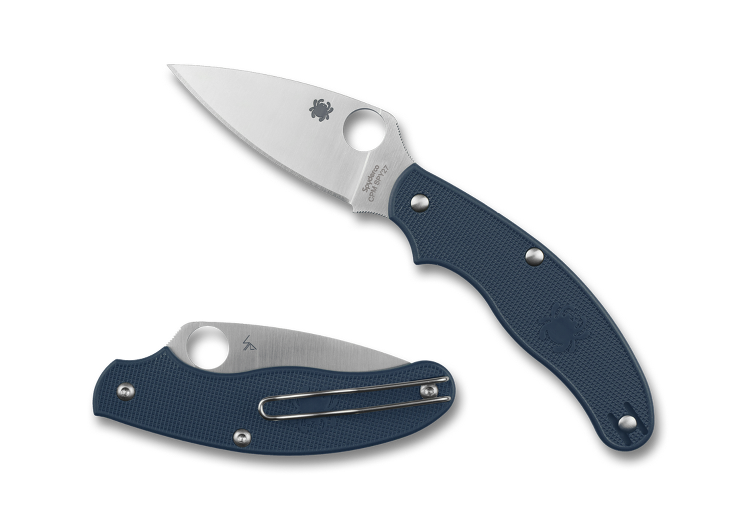 UK Penknife Lightweight Folding Knife Cobalt Blue 2.95in Stain Blade