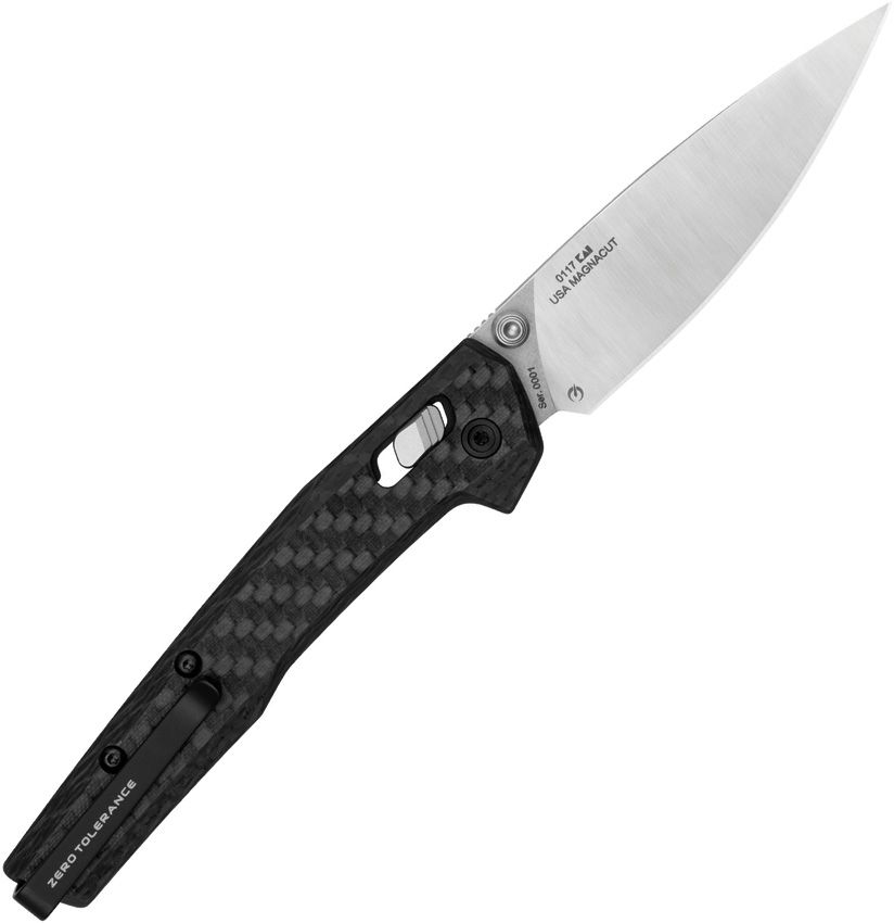 Zero Tolerance 0117 Knife – 3.38” MagnaCut Blade, Carbon Fiber Handle, DuraLock – Made in USA (ZT0117)