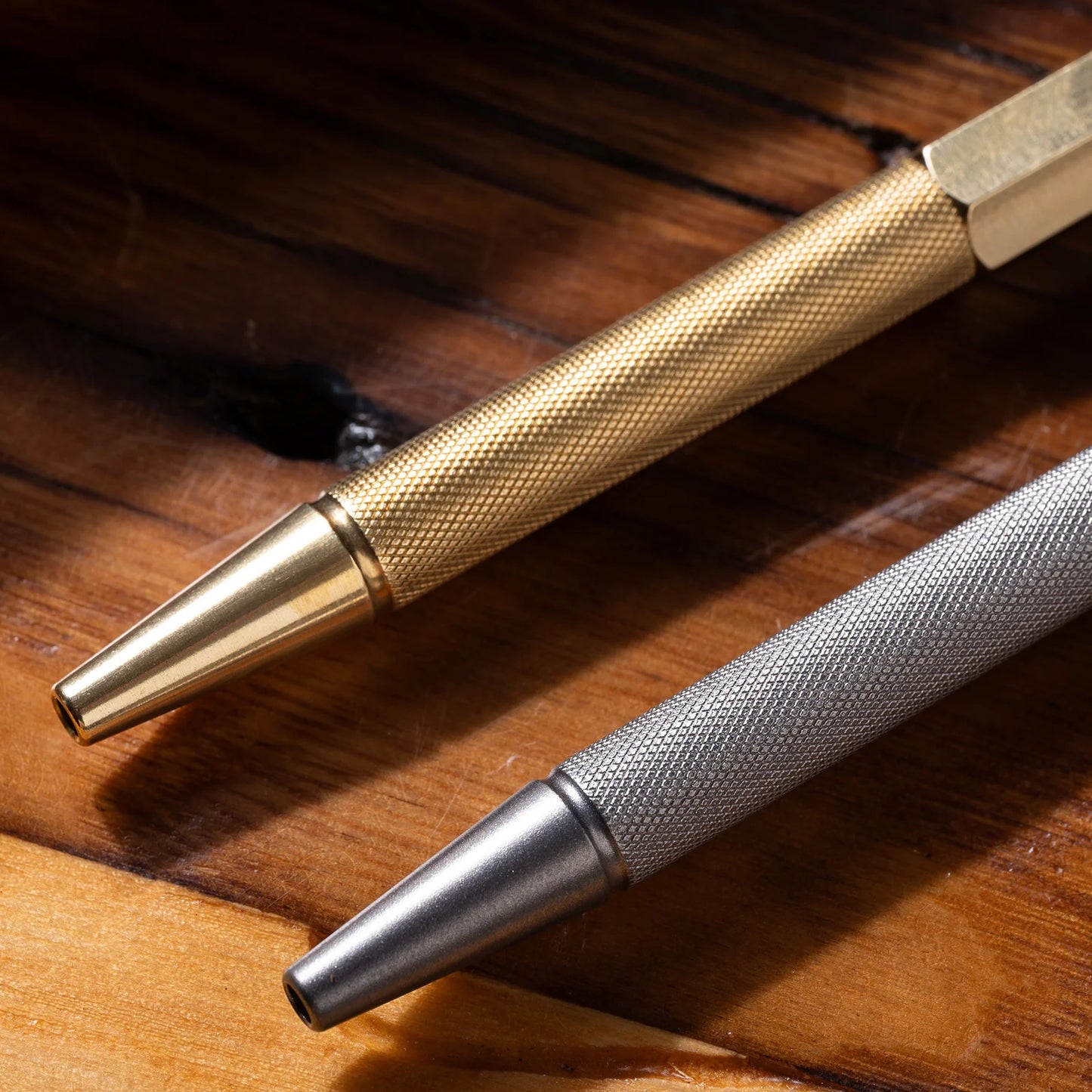 Tactile Turn Anso Pen – Brass, Side Click, 5.3” Length – Made in USA (10-JA2-BRA-TTM)