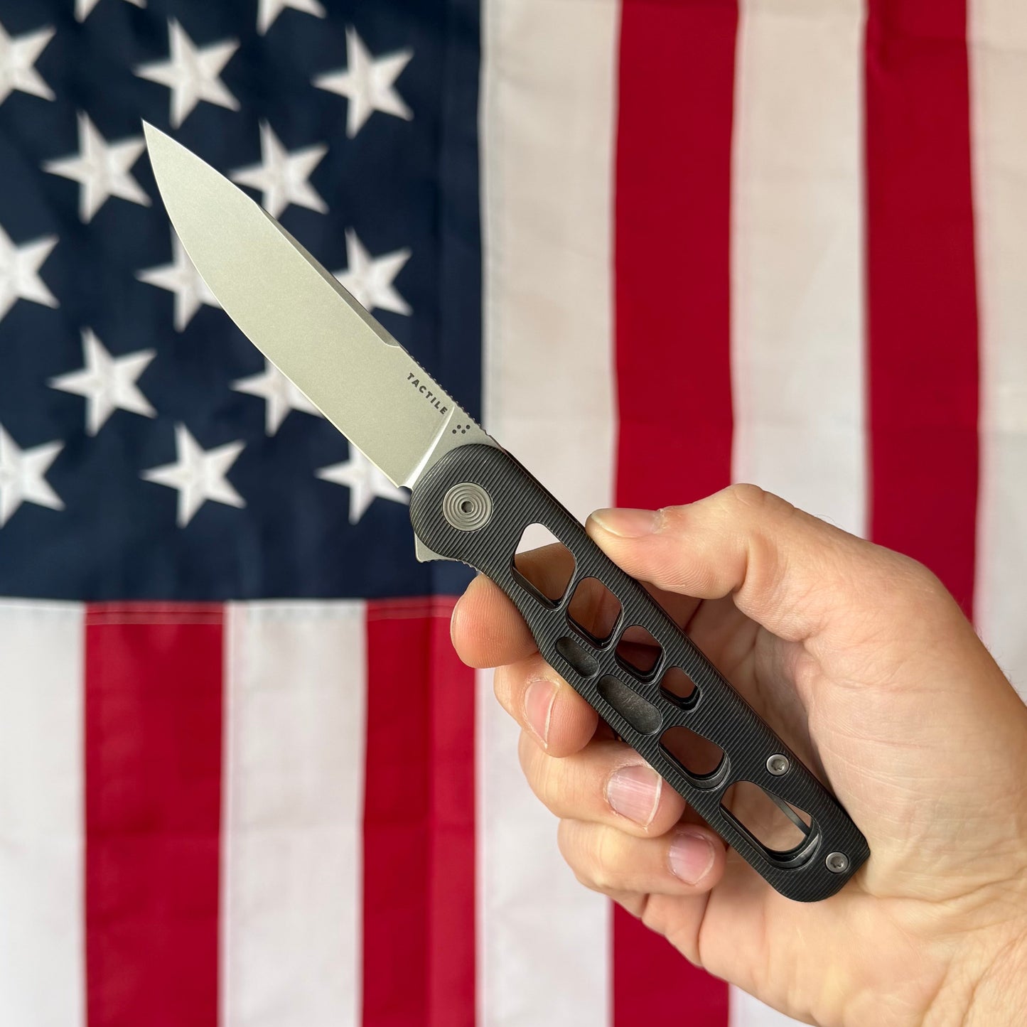 Rockwall V2 Flipper – Skeletonized Edition (Blue Ano Slate / Stonewash / Blackwash) Made in USA