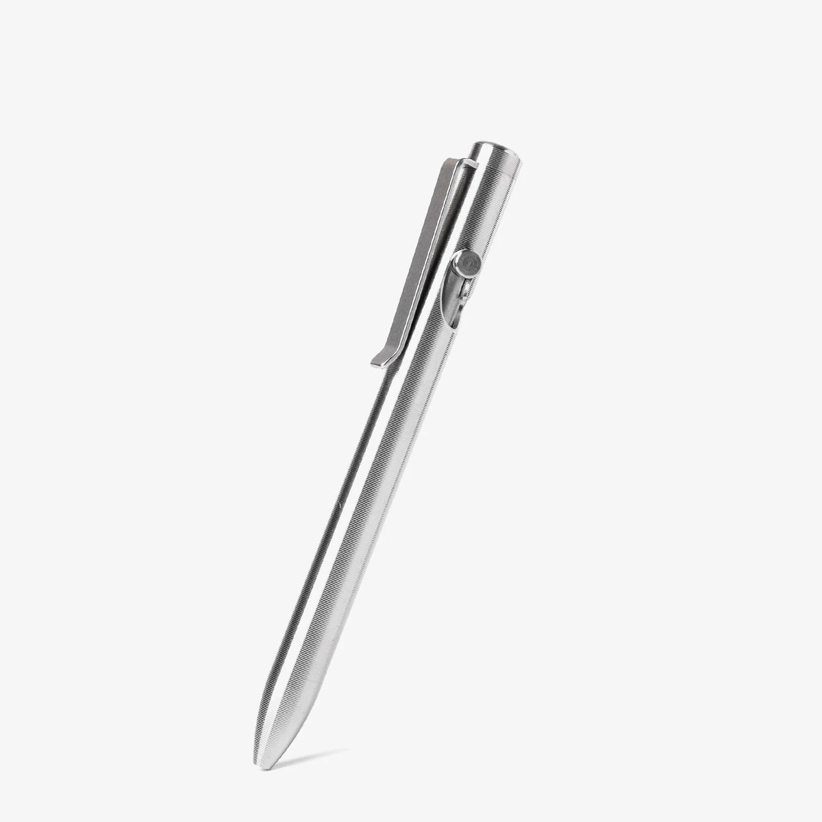Tactile Turn Bolt Action Pen, Machined Titanium, Short 5.1" - Made in USA (TT-BA-SH-TI)