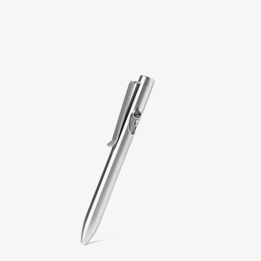 Tactile Turn Bolt Action Pen, Machined Titanium, Mini 4.4" - Made in USA (TT-BA-MINI-TI)