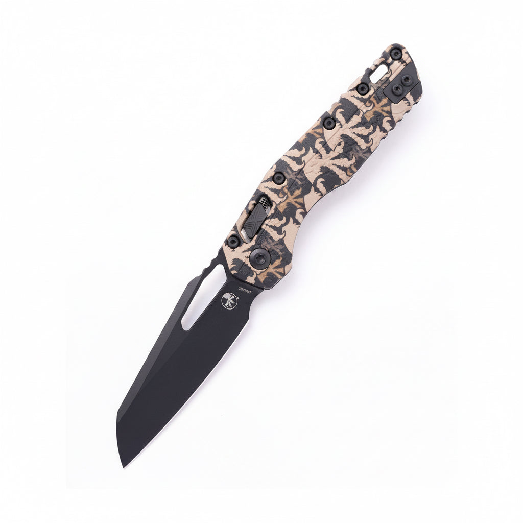 Microtech MSI Ram-Lok Knife – 3.75" M390MK, Claw Burst Camo Polymer – Made in USA (210T-1PMCWC-Z4)