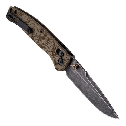 Hogue Mysto (Earth) 3.4″ Drop Point Knife, Browns Point Richlite Handle, MagnaCut Blade, Made in USA (24453)