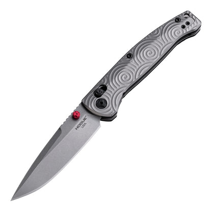 Hogue Mysto Collector Series 3.4″ Clip Point Knife, Titanium Handle, MagnaCut Blade, Made in USA (24491-LIM)