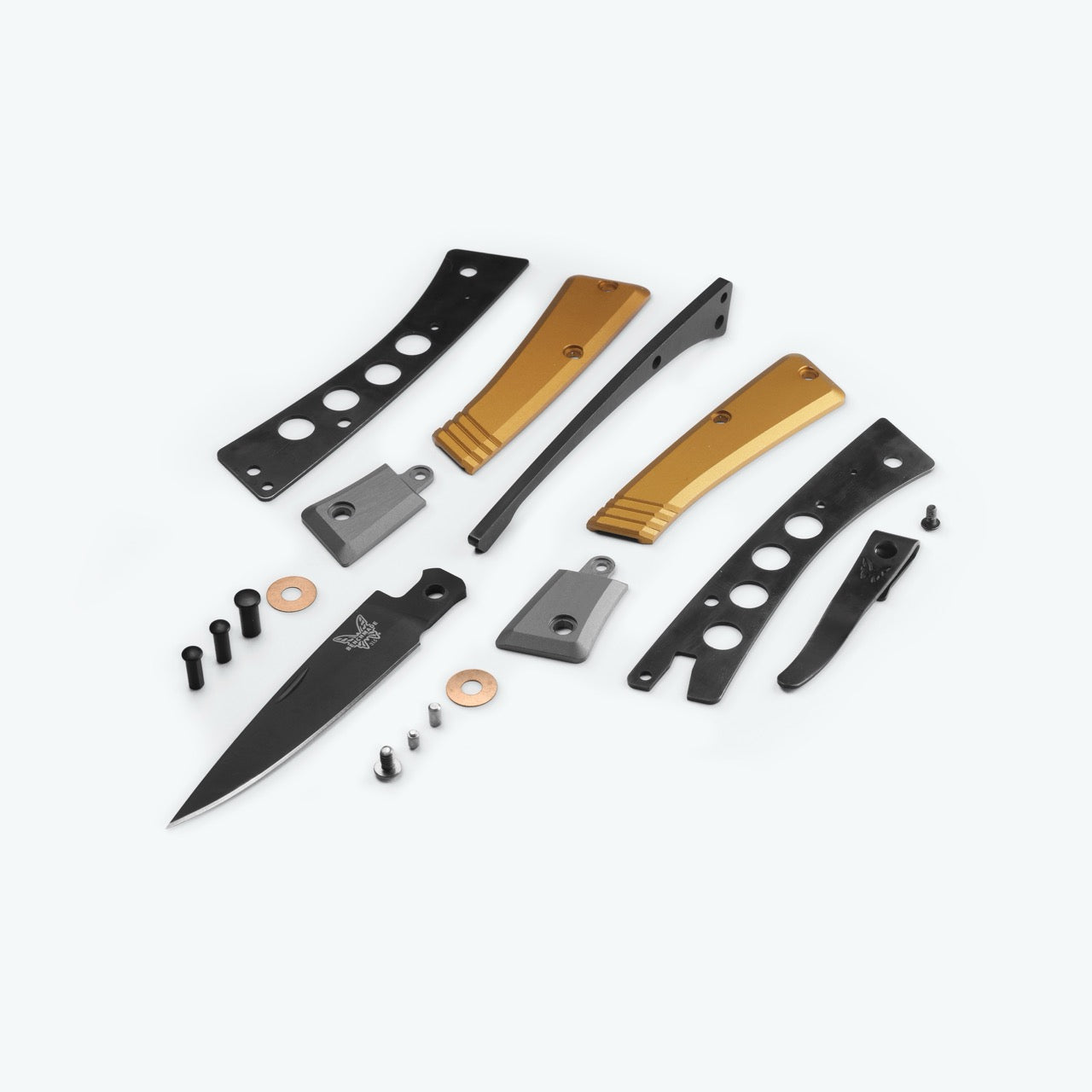 Benchmade Successor 2.56" Slip Joint – Burnt Brass Aluminum, M390 Black Cerakote® – Made in USA (315BK-01)