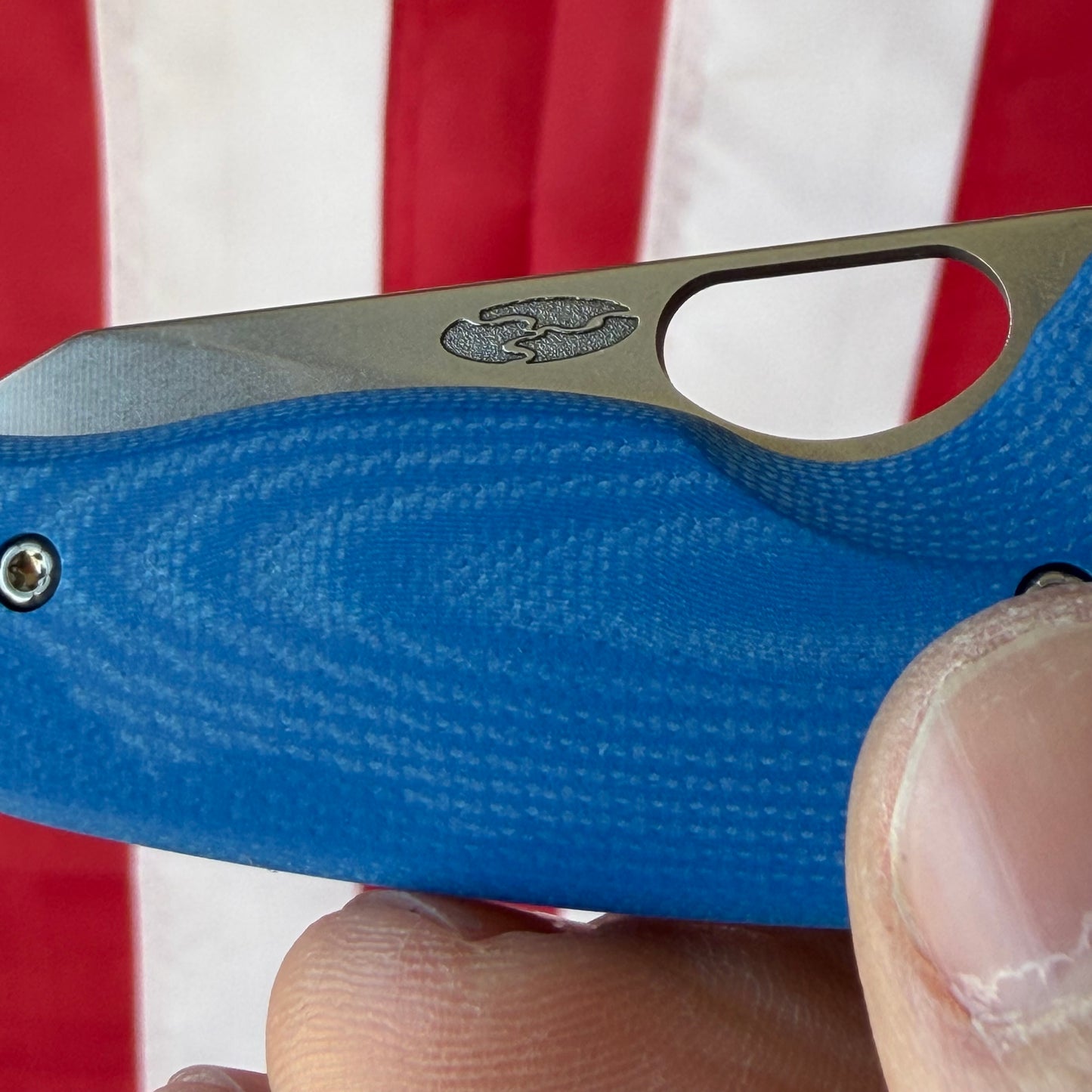 TRM NERD LL Folding Knife, 2.2” MagnaCut Blade, Royal Blue G10 3D Contoured Scales, Made in USA