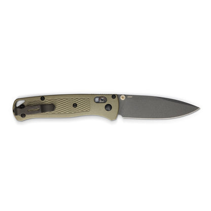 Benchmade Bugout 3.24" AXIS Lock – Ranger Green Grivory, CPM-S30V Smoked Gray – Made in USA (535GRY-1)