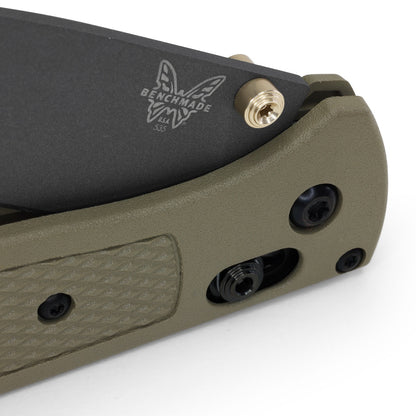 Benchmade Bugout 3.24" AXIS Lock – Ranger Green Grivory, CPM-S30V Smoked Gray – Made in USA (535GRY-1)